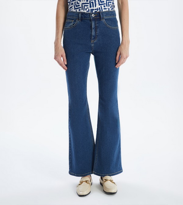 اٍل سي واي كيكي  - أزرق Wide Leg Jeans