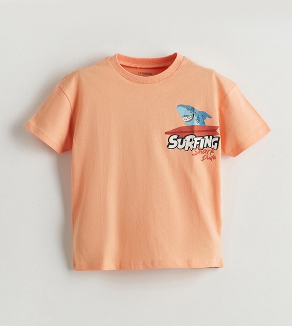 اٍل سي واي كيكي  توبات   - برتقالي فاتح  T-shirts