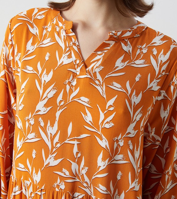 LC Waikiki  Dresses - Orange Casual Dresses
