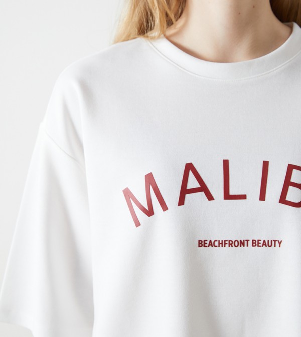 LC Waikiki  T-Shirts - Off White Casual T-Shirts