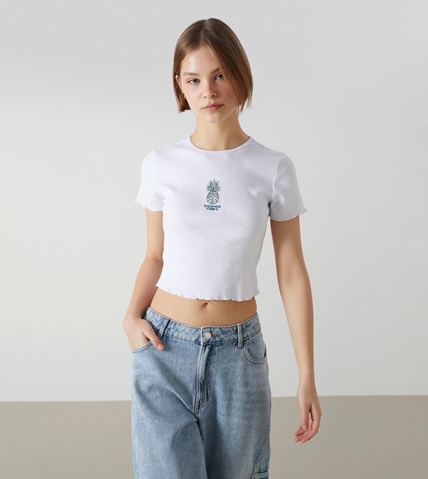 LC Waikiki LC Waikiki - White Cropped Tops