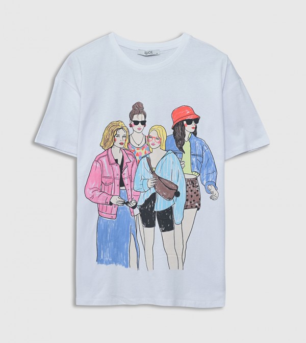 LC Waikiki LC Waikiki - White Short Sleeve T-Shirts