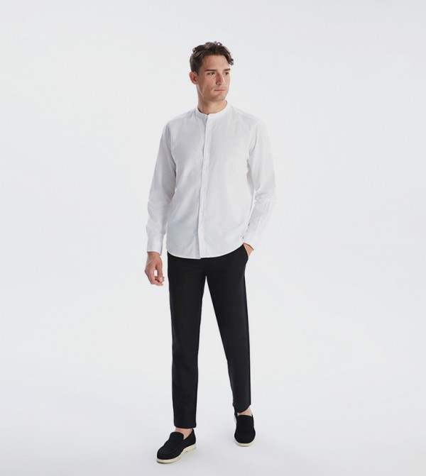اٍل سي واي كيكي  قمصان - أبيض Long Sleeves