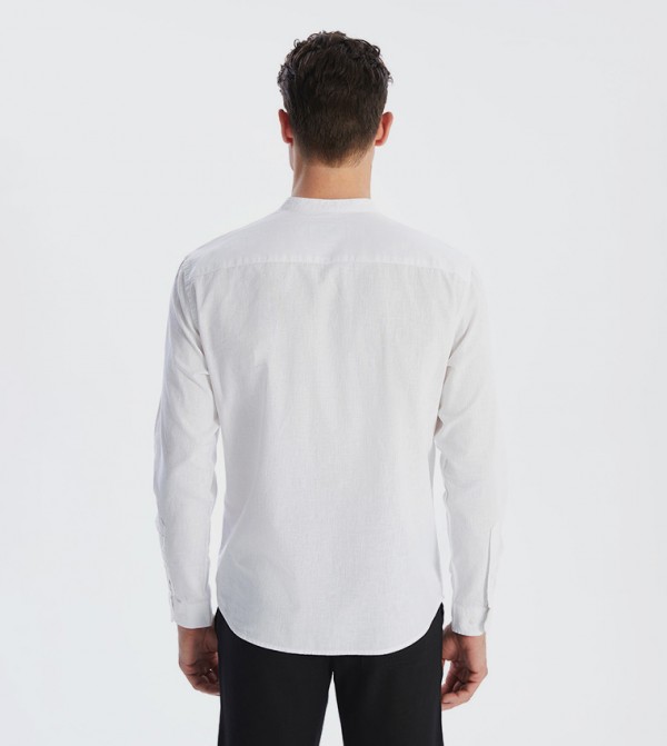 اٍل سي واي كيكي  قمصان - أبيض Long Sleeves
