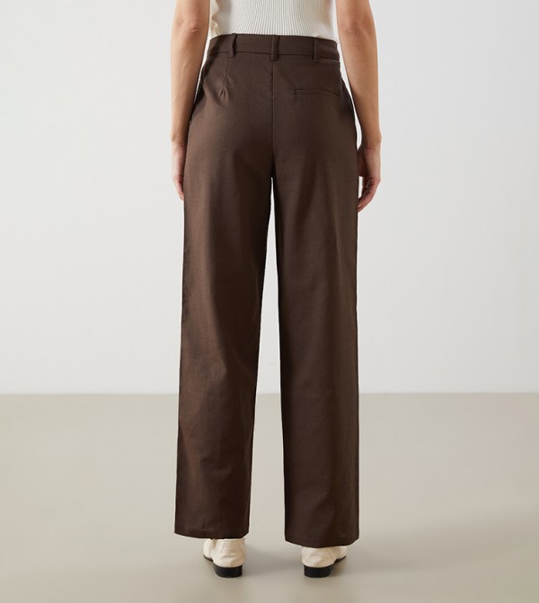 LC Waikiki  Pants & Leggings - Brown Casual Pants