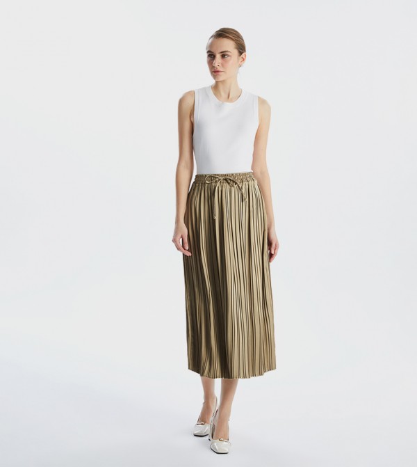 LC Waikiki  Clothing - Green Midi Skirts