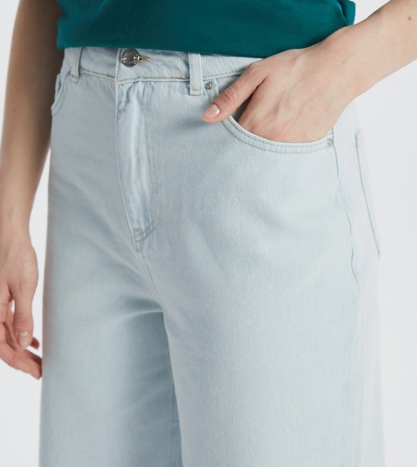 LC Waikiki  Jeans - Green Wide Leg Jeans