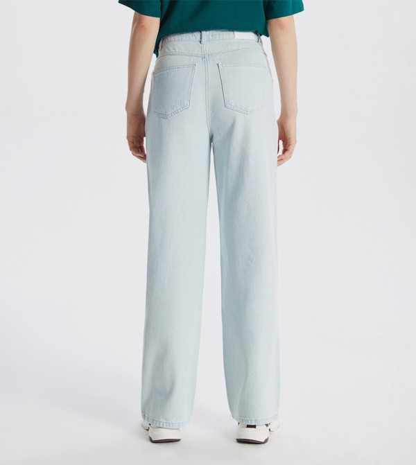 LC Waikiki  Jeans - Green Wide Leg Jeans