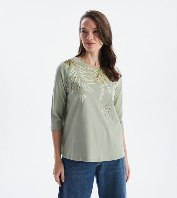 اٍل سي واي كيكي  بلوزات - أخضر Casual Tops
