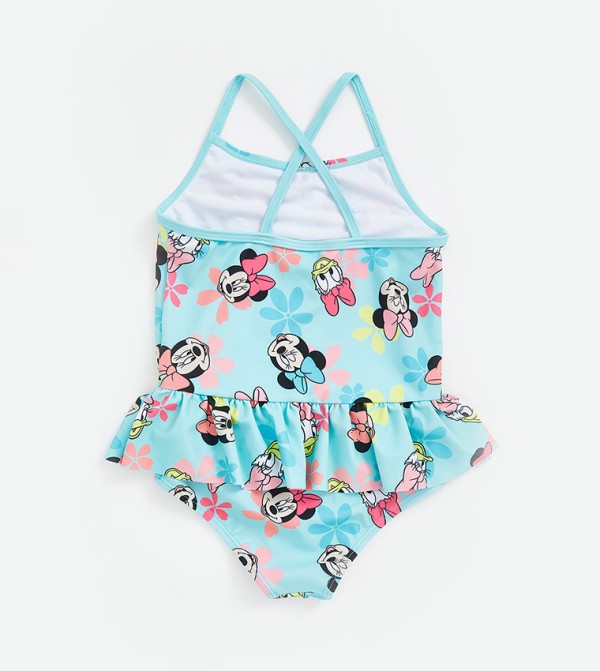 LC Waikiki  Swim Wear - Blue V Cut Swimsuit