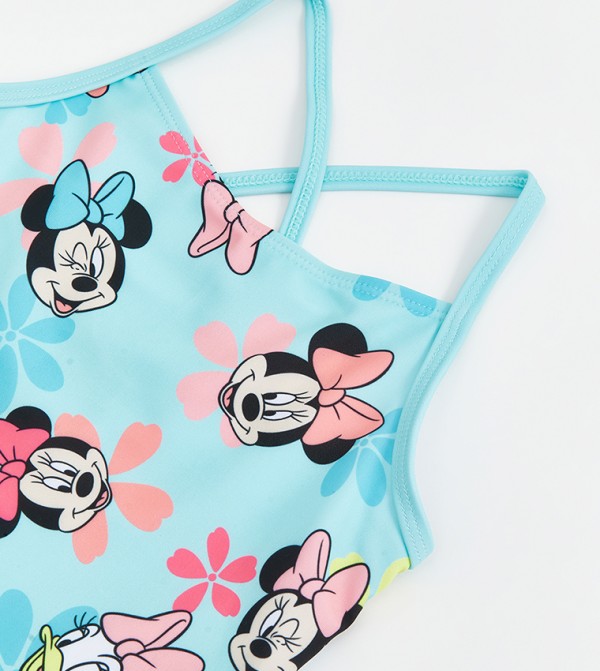 LC Waikiki  Swim Wear - Blue V Cut Swimsuit