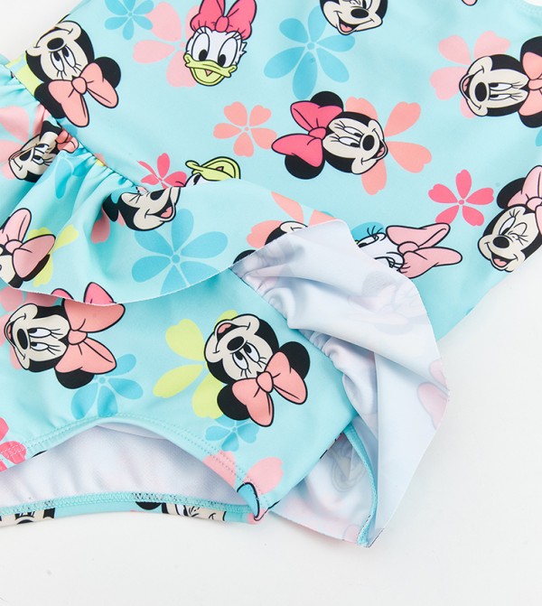 LC Waikiki  Swim Wear - Blue V Cut Swimsuit