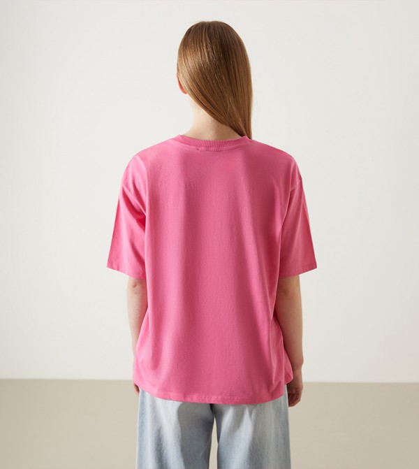 LC Waikiki LC Waikiki - Pink Casual T-Shirts