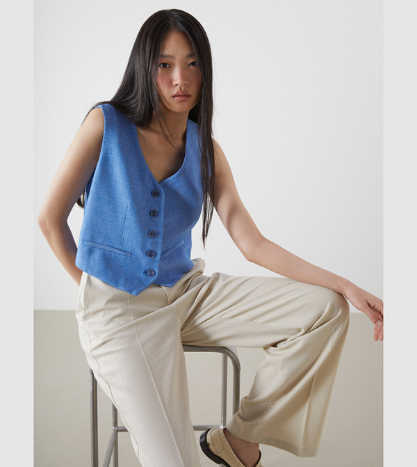 اٍل سي واي كيكي فيستات - أزرق معاطف للخصر