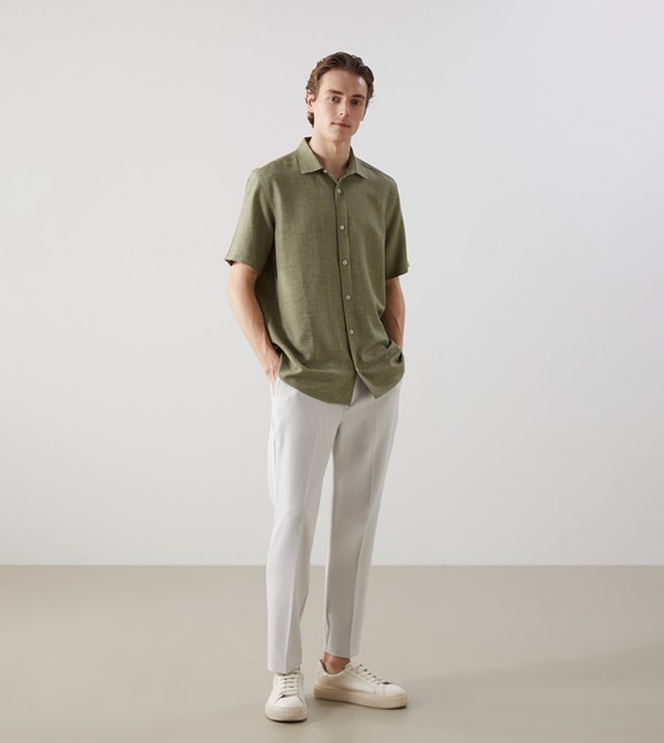 LC Waikiki  Shirts - Green Short Sleeves