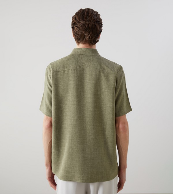 LC Waikiki  Shirts - Green Short Sleeves