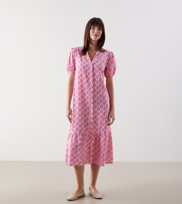 LC Waikiki  Dresses - Pink Shirt & T-Shirt Dresses