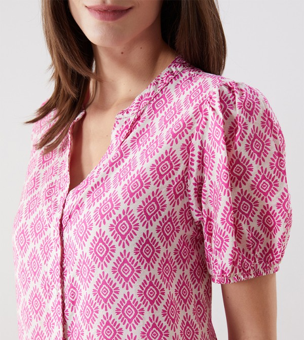 LC Waikiki  Dresses - Pink Shirt & T-Shirt Dresses