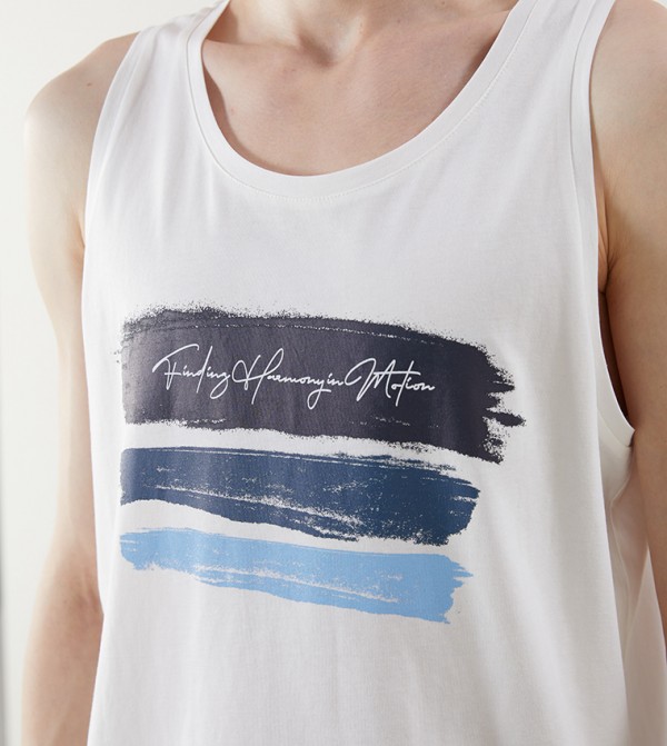 اٍل سي واي كيكي  ملابس رياضة - أبيض T-Shirts & Vests