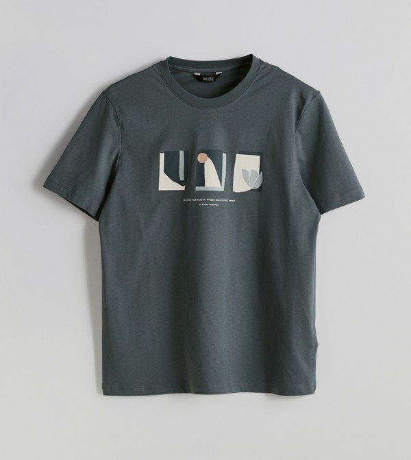اٍل سي واي كيكي اٍل سي واي كيكي - أخضر Round Neck T-Shirts