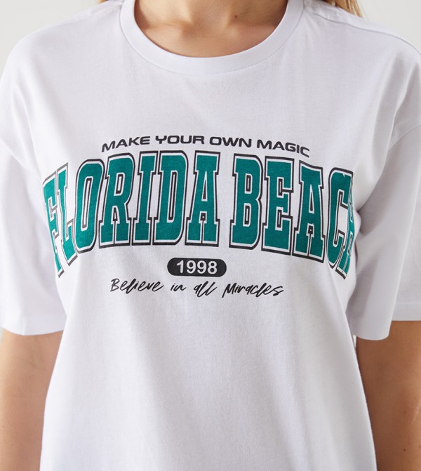 LC Waikiki Clothing - White Casual T-Shirts