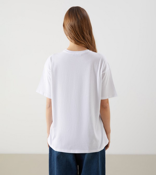 LC Waikiki Clothing - White Casual T-Shirts