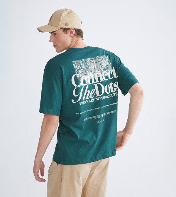 LC Waikiki LC Waikiki - Green Round Neck T-Shirts