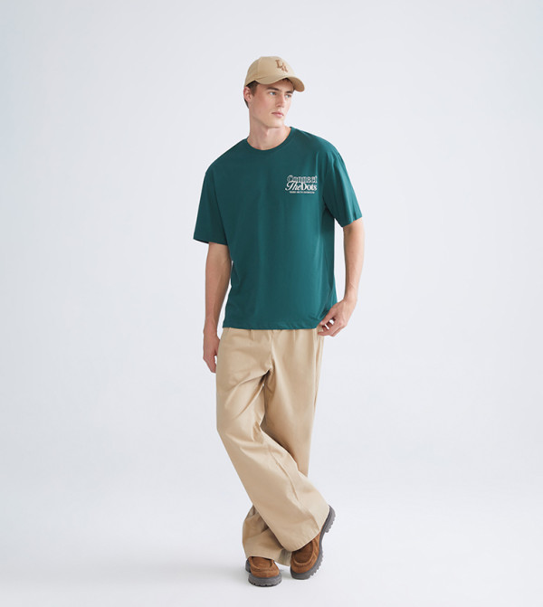 LC Waikiki LC Waikiki - Green Round Neck T-Shirts