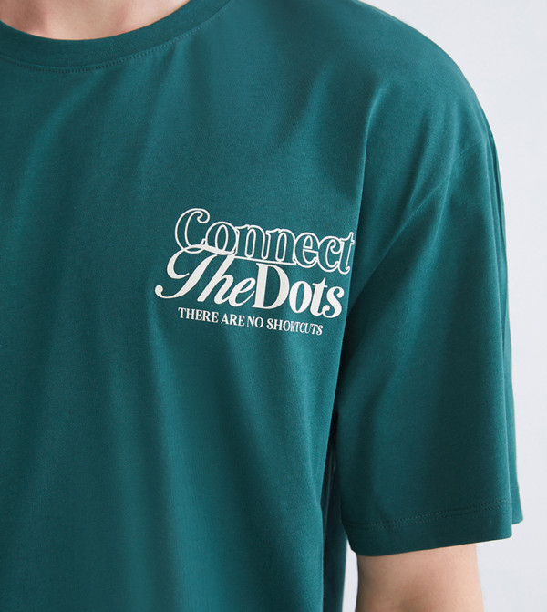 LC Waikiki LC Waikiki - Green Round Neck T-Shirts