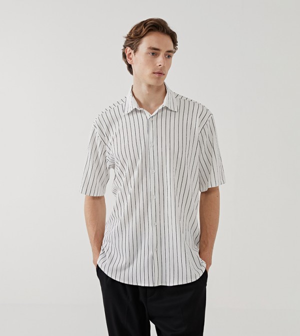 LC Waikiki  Shirts - White Short Sleeves