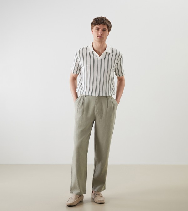 LC Waikiki Pants & Chinos - Green Casual Pants