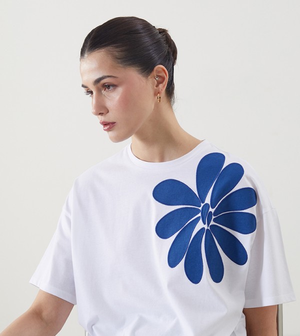 LC Waikiki LC Waikiki - White Short Sleeve T-Shirts