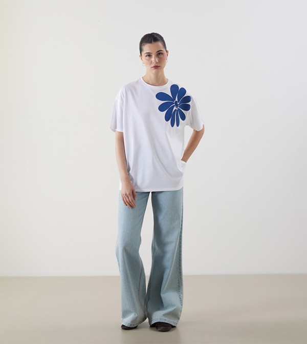 LC Waikiki LC Waikiki - White Short Sleeve T-Shirts