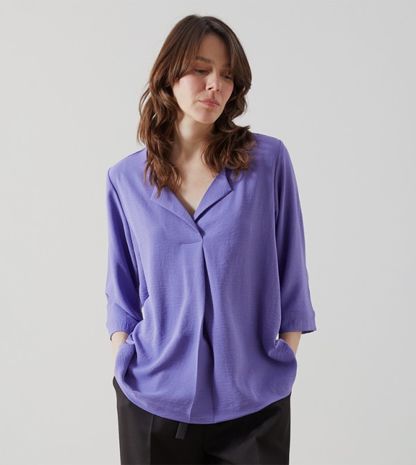 اٍل سي واي كيكي  بلوزات - بنفسجي  Casual Tops