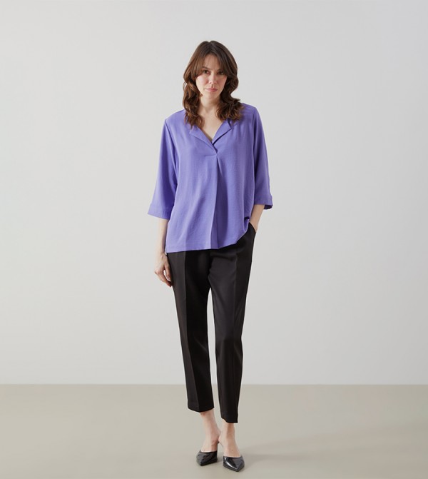 اٍل سي واي كيكي  بلوزات - بنفسجي  Casual Tops