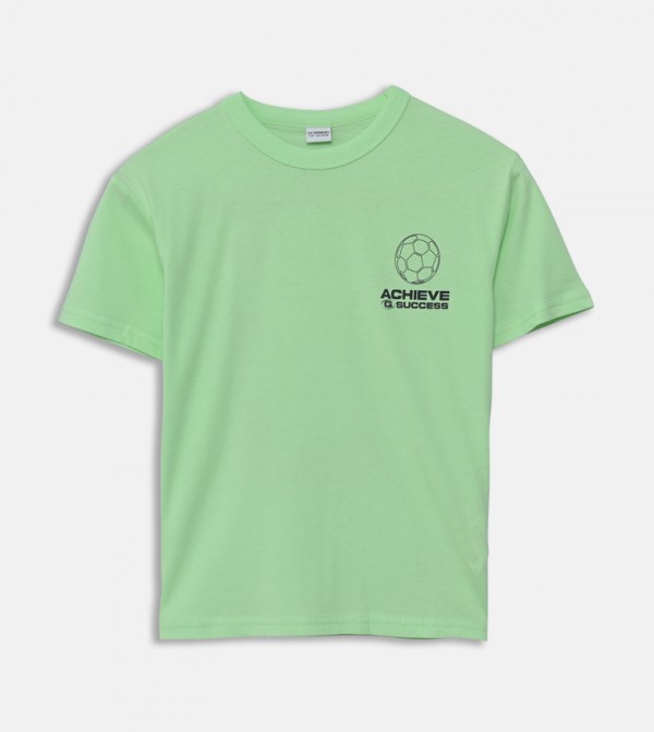 LC Waikiki  T-Shirts - Light Green T-shirts
