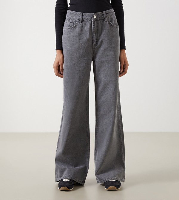 LC Waikiki LC Waikiki - Grey Wide Leg Jeans