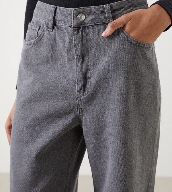 LC Waikiki LC Waikiki - Grey Wide Leg Jeans