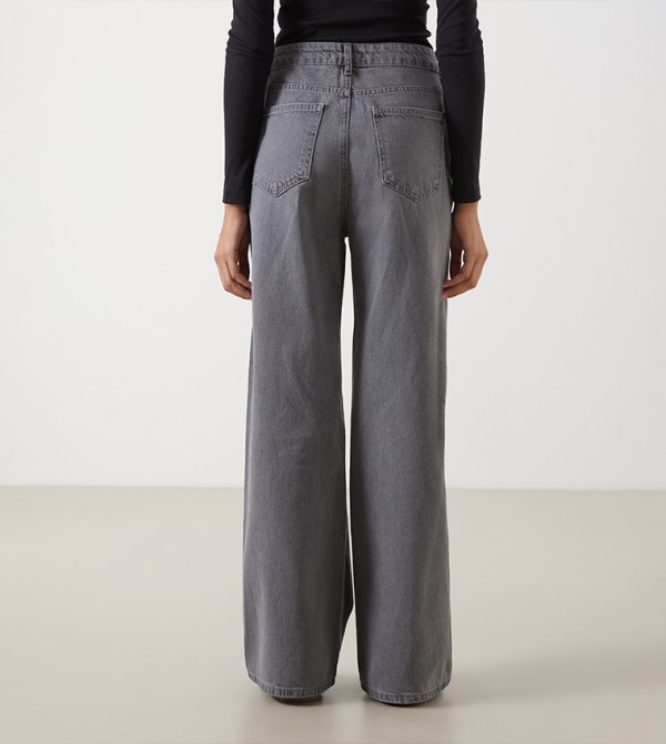 LC Waikiki LC Waikiki - Grey Wide Leg Jeans