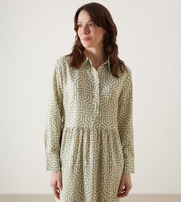 LC Waikiki  Dresses - Green Shirt & T-Shirt Dresses