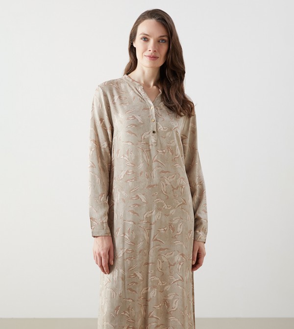 اٍل سي واي كيكي  فساتين - بيج Maxi Dresses