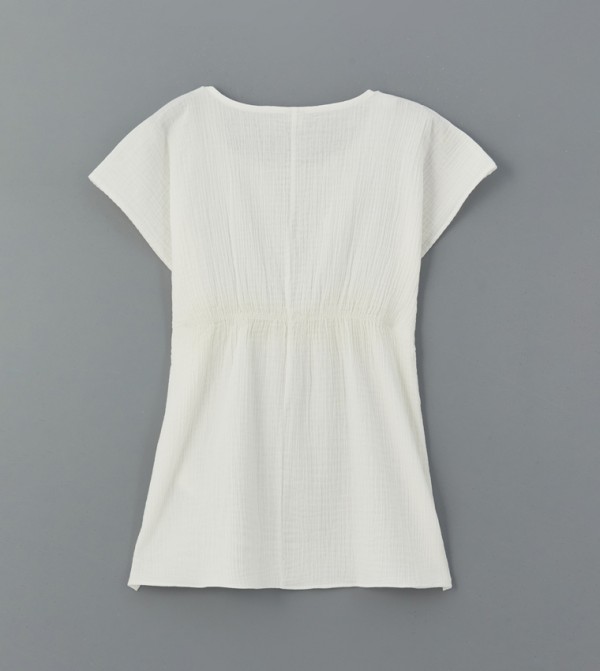 اٍل سي واي كيكي  فساتين - أبيض فستان كاجوال 