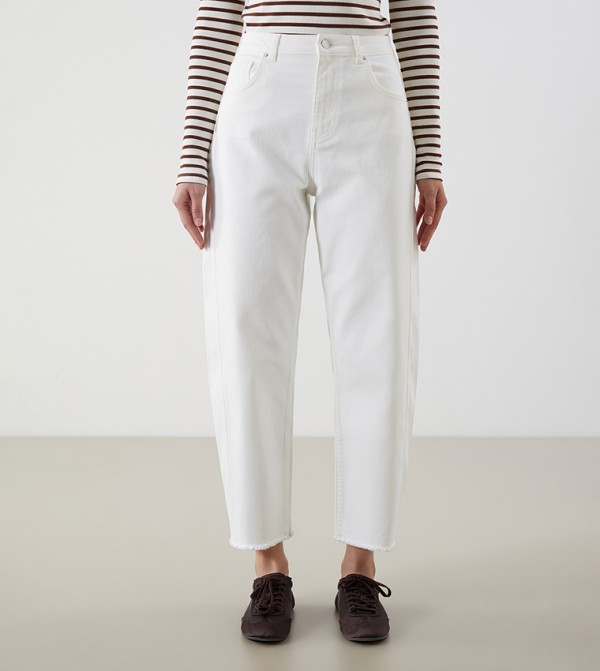 LC Waikiki  Jeans - White Wide Leg Jeans