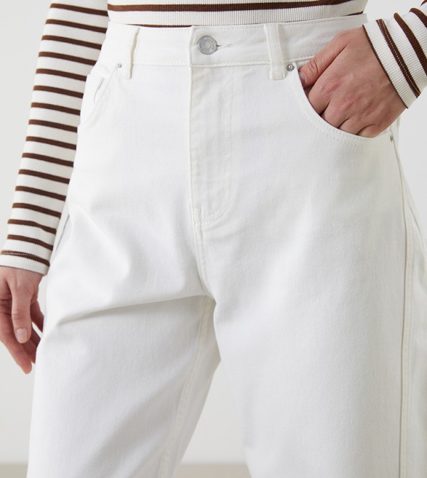 LC Waikiki  Jeans - White Wide Leg Jeans