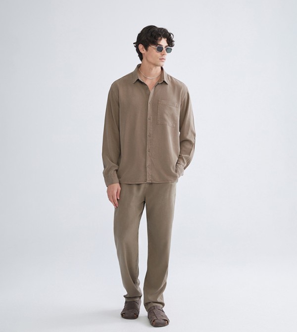 LC Waikiki  party-edit - Brown Long Sleeves