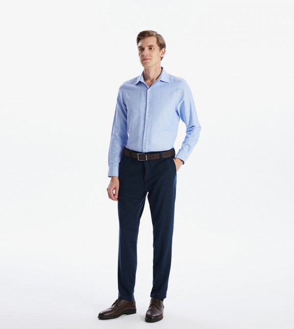 LC Waikiki  Formal Shirts - Blue Long Sleeves