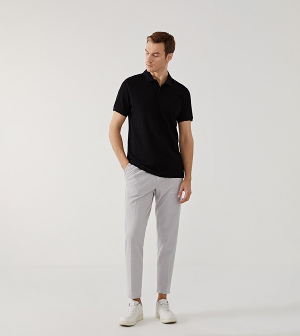 LC Waikiki  Polo T-Shirts - Black Polo T-shirts