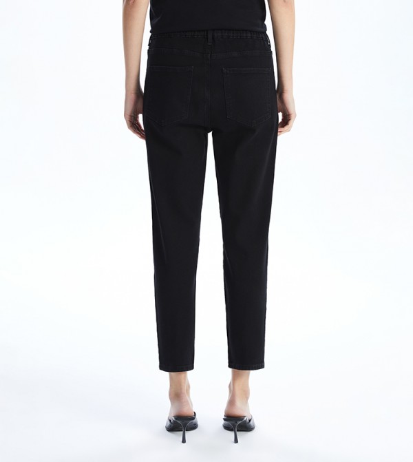 اٍل سي واي كيكي  ملابس - أسود Mom Jeans