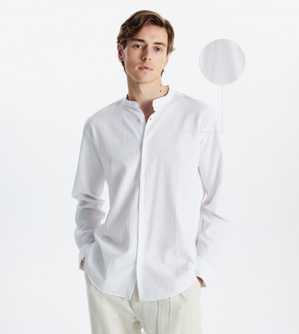 LC Waikiki  Shirts - White Long Sleeves