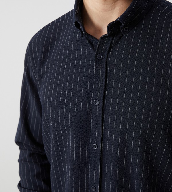 LC Waikiki  Shirts - Navy Long Sleeves